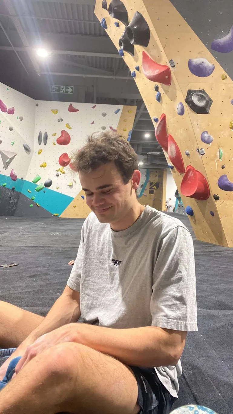 Ben Sandison at parthian climbing center